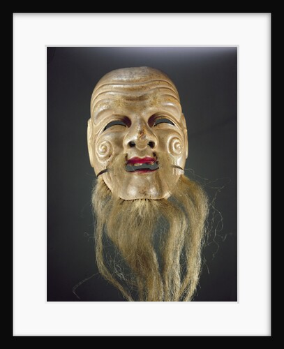 Old Man Mask, Noh Theatre by Japanese School