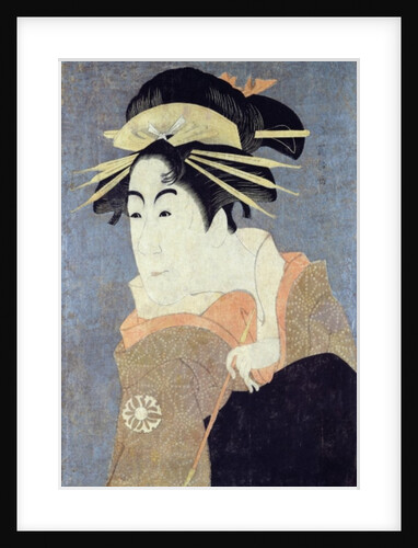 Matsumoto Yonesaburo in the role of the courtesan Kewaizaka No Shosho by Toshusai Sharaku