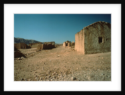 Village Street with Houses by Anonymous