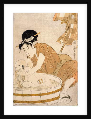 The Bath, Edo period by Kitagawa Utamaro
