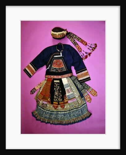 Woman's Dress and Basketry Hat, Ch'uan Miao by School Chinese