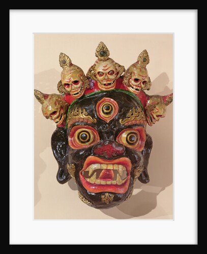 Mahakala dance mask by School Tibetan