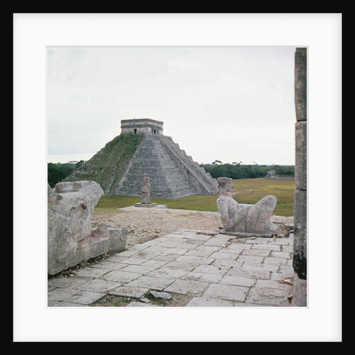 El Castillo, view from the Temple of Warriors, showing Chacmool by Mayan Mayan