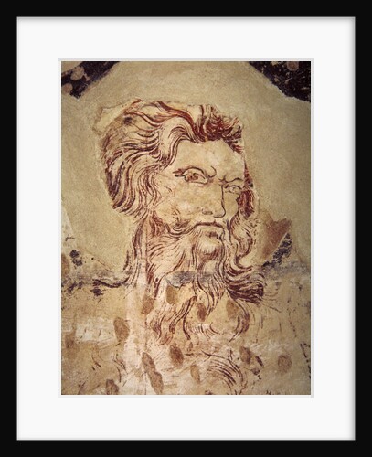 Detail of St Onuphrius and scene from his life by Master of the Fogg Pieta