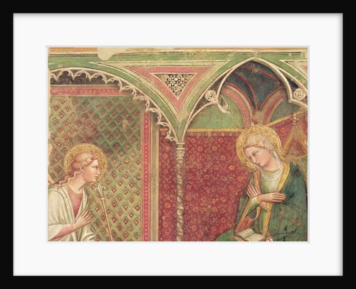 Detail of The Annunciation, c.1370 by Aretino Luca Spinello or Spinelli