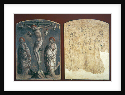 Christ on the cross with the Virgin and St John the Evangelist by Gaspare di Spinello