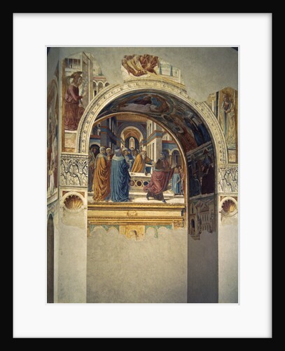 Tabernacle of the Visitation: Expultion of Jaochim from the Temple, 1491 by Benozzo di Lese di Sandro Gozzoli