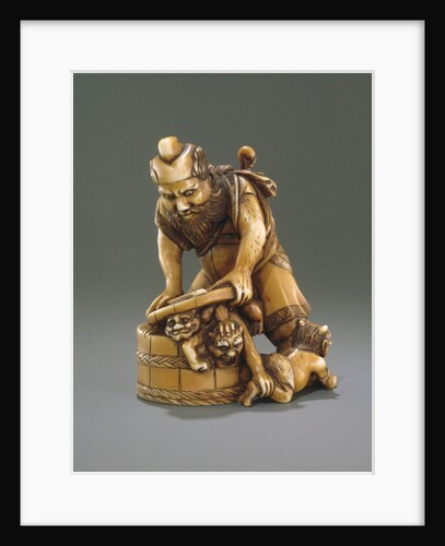 Figure of Shoki the demon queller by Japanese School