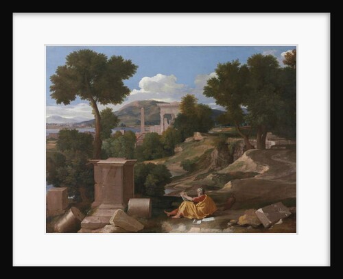 Landscape with Saint John on Patmos, 1640 by Nicolas Poussin