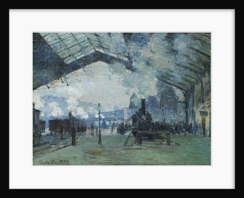 Arrival of the Normandy Train, Gare Saint-Lazare, 1877 by Claude Monet