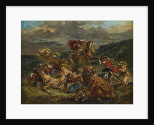 Lion Hunt, 1860-61 by Ferdinand Victor Eugene Delacroix
