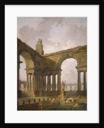 The Landing Place, 1787-88 by Hubert Robert