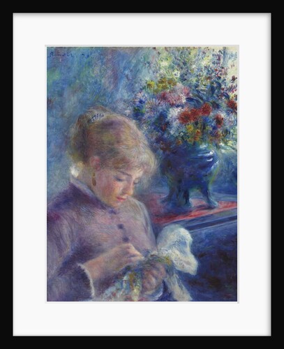 Young Woman Sewing, 1879 by Pierre Auguste Renoir