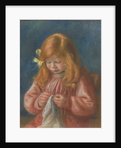 Jean Renoir Sewing, 1899-1900 by Pierre Auguste Renoir