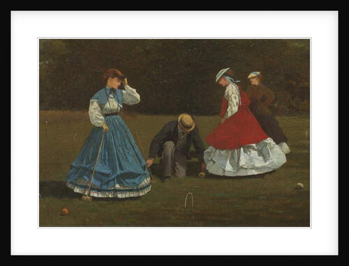 Croquet Scene, 1866 by Winslow Homer