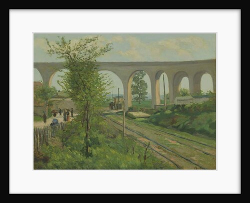 The Arcueil Aqueduct at Sceaux Railroad Crossing, 1874 by Jean Baptiste Armand Guillaumin