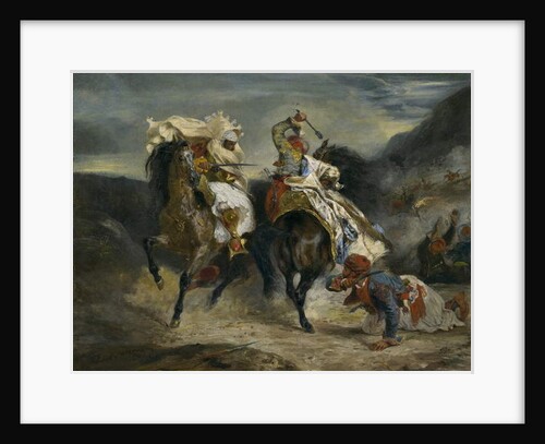 The Combat of the Giaour and Hassan, 1826 by Ferdinand Victor Eugene Delacroix