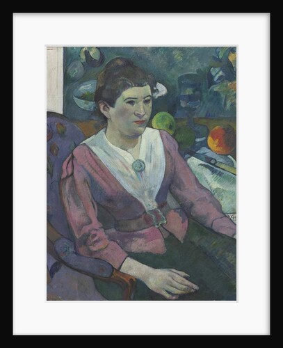 Woman in Front of a Still Life by Cézanne, 1890 by Paul Gauguin