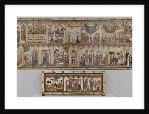 Retable and Frontal of the Life of Christ and the Virgin, Ayala Altarpiece, 1396 by Spanish School