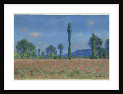 Poppy Field, Giverny, 1890-91 by Claude Monet