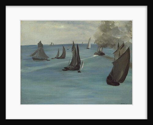 Steamboat Leaving Boulogne, 1864 by Edouard Manet