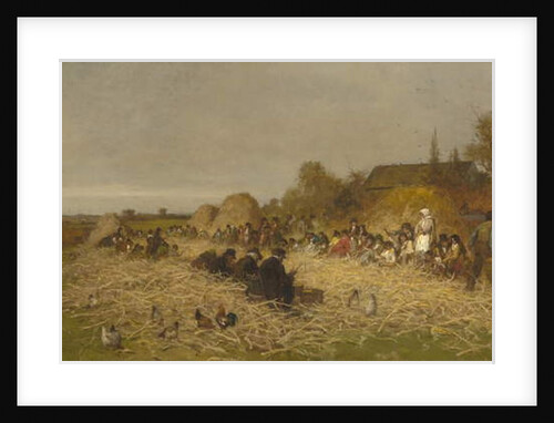 Husking Bee, Island of Nantucket, 1876 by Eastman Johnson