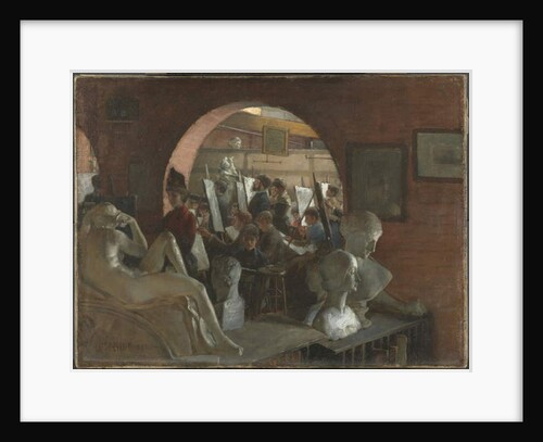 An Alcove in the Art Students' League, 1888 by Charles Courtney Curran