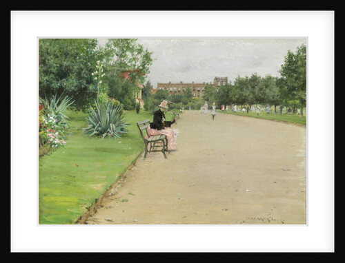 A City Park, c.1887 by William Merritt Chase