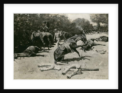How the Horses Died for Their Country at Santiago, 1899 by Frederic Remington