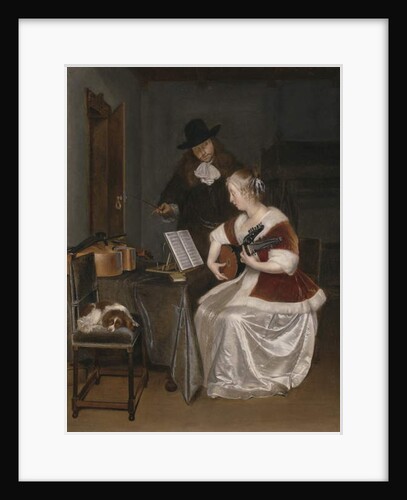 The Music Lesson, c.1670 by Gerard ter Borch