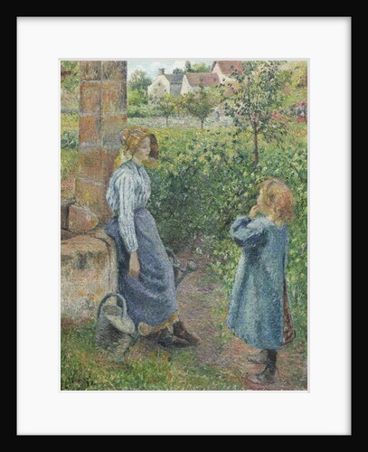 Woman and Child at the Well, 1882 by Camille Pissarro