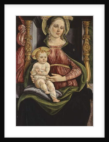 Virgin and Child enthroned with two angels holding a crown, 1505-15 by Michele (attr.to) Ciampanti