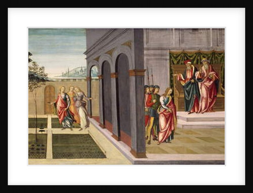 Susanna and the Elders in the Garden, and the Trial of Susanna before the Elders, c.1500 by Master of Apollo and Daphne