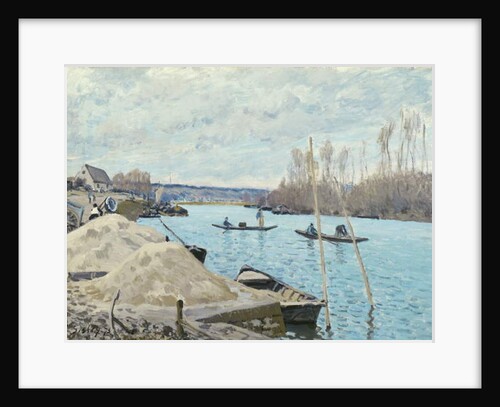 The Seine at Port-Marly, Piles of Sand, 1875 by Alfred Sisley