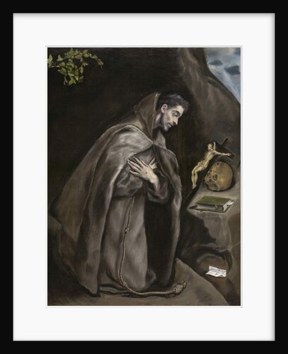 Saint Francis Kneeling in Meditation, 1595-1600 by El Greco
