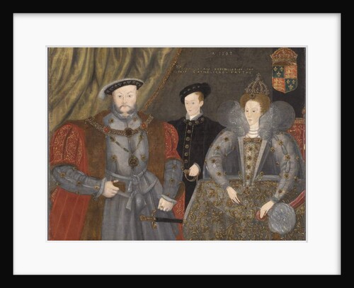 Henry VIII, Elizabeth I, and Edward VI, 1597 by English School