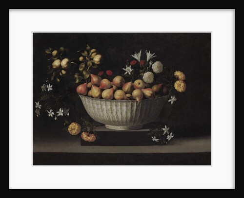 Flowers and Fruit in a China Bowl, c.1645 by Juan de Zurbaran