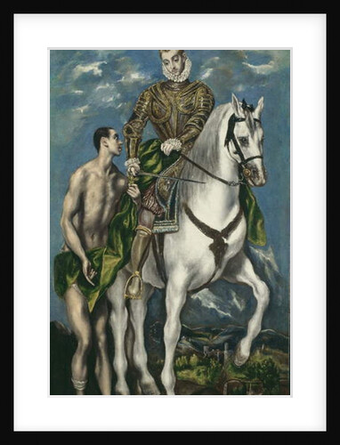 Saint Martin and the Beggar, 1597-1600 by El (1541-1614) Greco