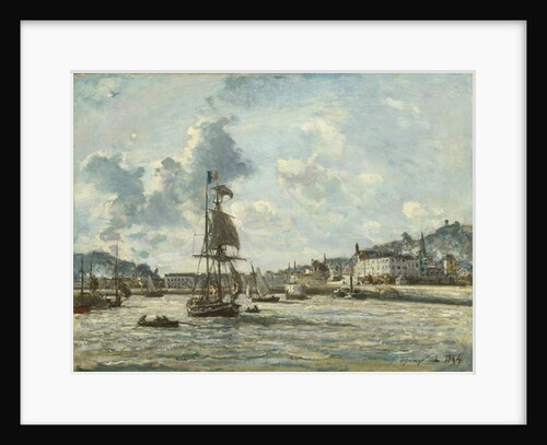 Entrance to the Port of Honfleur, 1863-64 by Johan-Barthold Jongkind