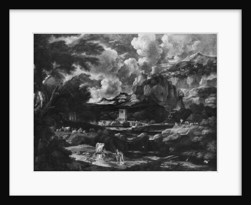 Tobias and the Angel, after 1684 by Pieter the Younger (1637-1701) Mulier