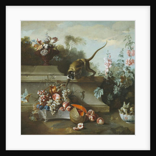 Still Life with Monkey, Fruits, and Flowers, 1724 by Jean-Baptiste Oudry