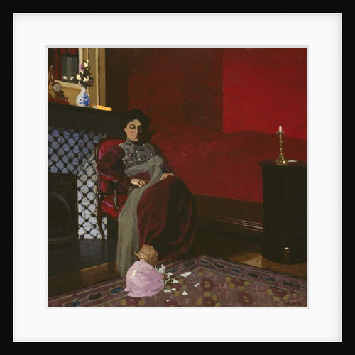 Madame Vallotton and her Niece, Germaine Aghion, 1899 by Felix Edouard Vallotton