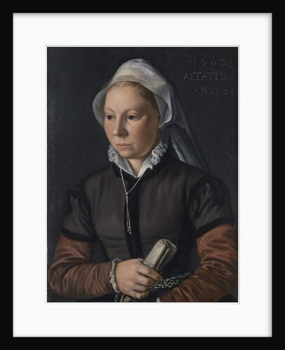 Portrait of a young woman, 1562 by Joachim Beuckelaer or Bueckelaer