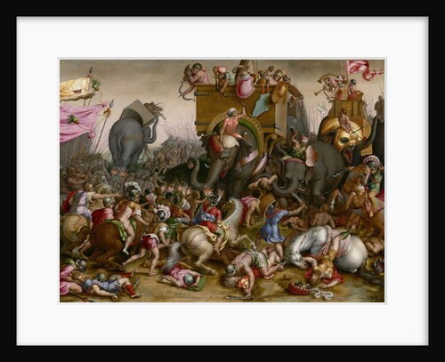 The Battle of Zama, after 1567 by Cornelis (after) Cort