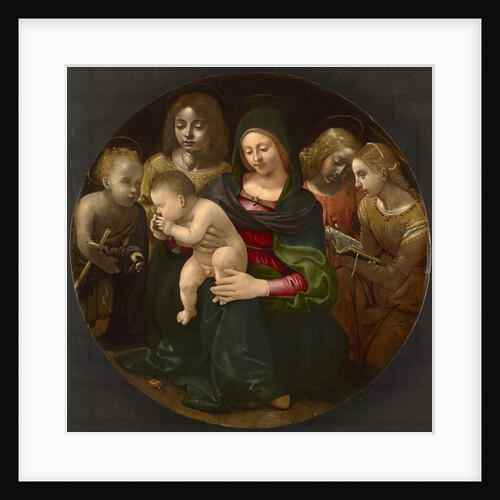 Virgin and Child with the Young Saint John the Baptist, Saint Cecilia, and Angels, c.1505 by Piero di Cosimo