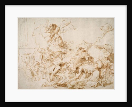 The Angel Departing from the Family of Tobit, c.1655 by Giovanni Benedetto (1609-64) Castiglione