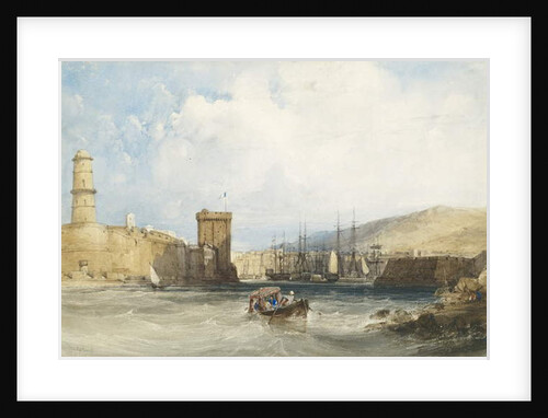 The Entrance to the Harbour of Marseilles, c.1838 by William Callow