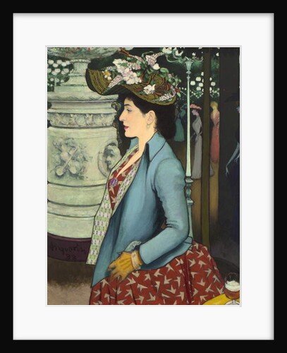 An Elegant Woman at the Élysée Montmartre, 1888 by Louis Anquetin