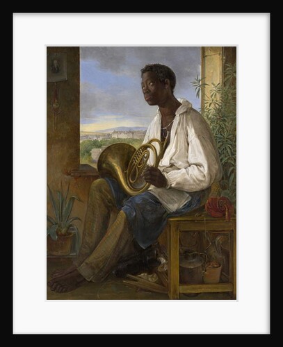 Portrait of a Gardener and Horn Player in the Household of the Emperor Francis I, 1836 by Albert Schindler