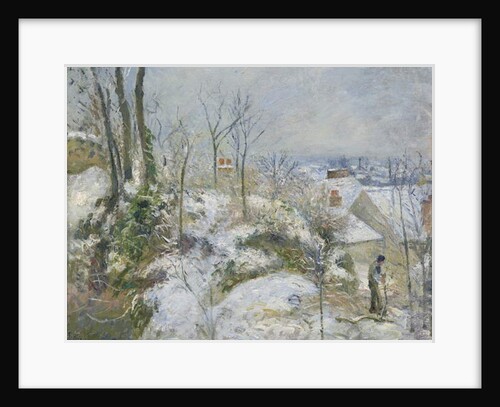 Rabbit Warren at Pontoise, Snow, 1879 by Camille Pissarro